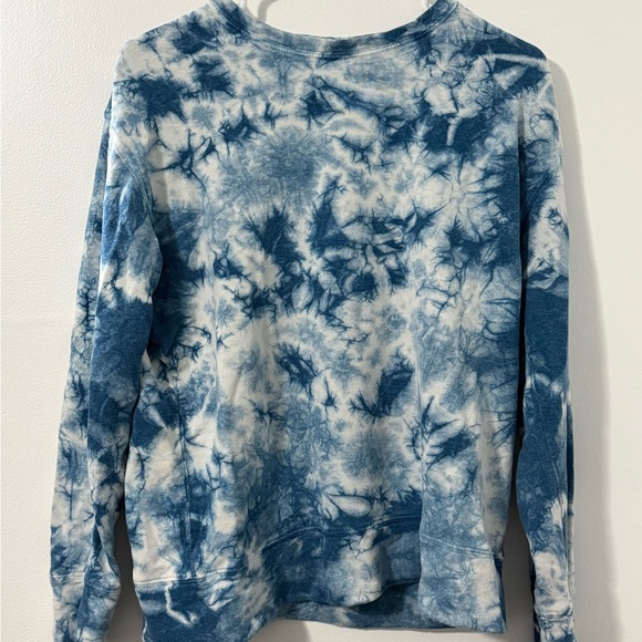 Blue and White Tie-Dye Sweatshirt - Picture 1 of 4